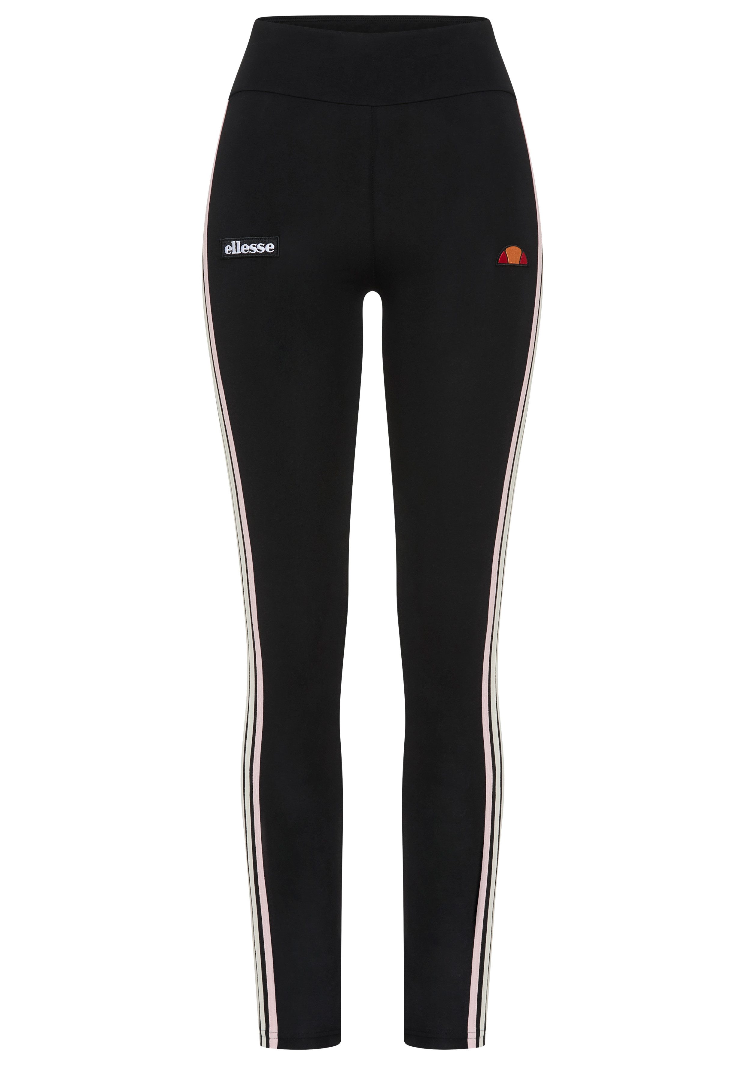 Ellesse Leggings CADITH LEGGING aufgesetzte Kontraststreifen und Logo-Badges