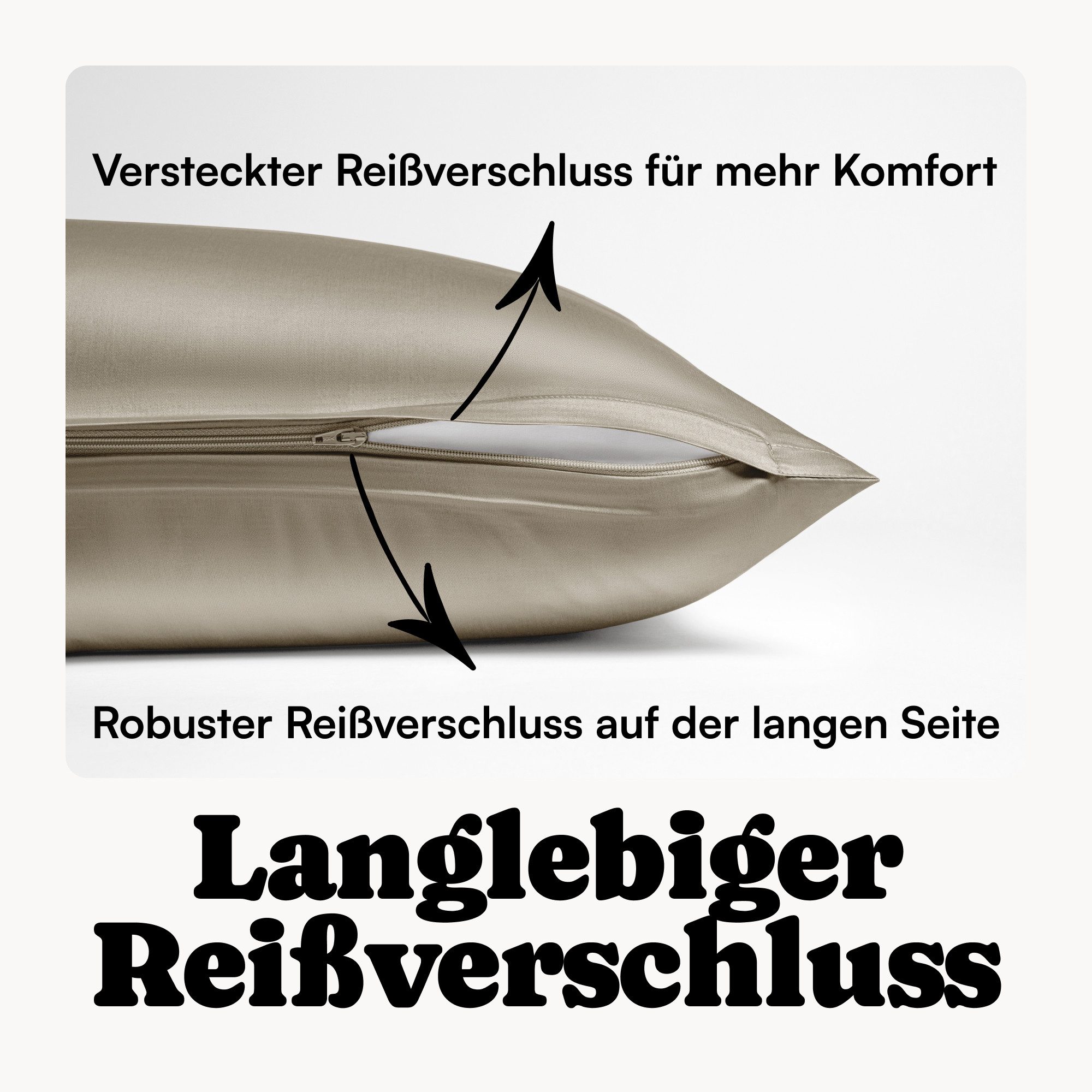 Seralino Bettwäsche Set in Gr. 135x200, 155x220, 200x200 cm, 100% Lyocell (Tencel), Besonders weich & atmungsaktiv – aus natürlichen Eukalyptusfasern – Bild 5 von 5