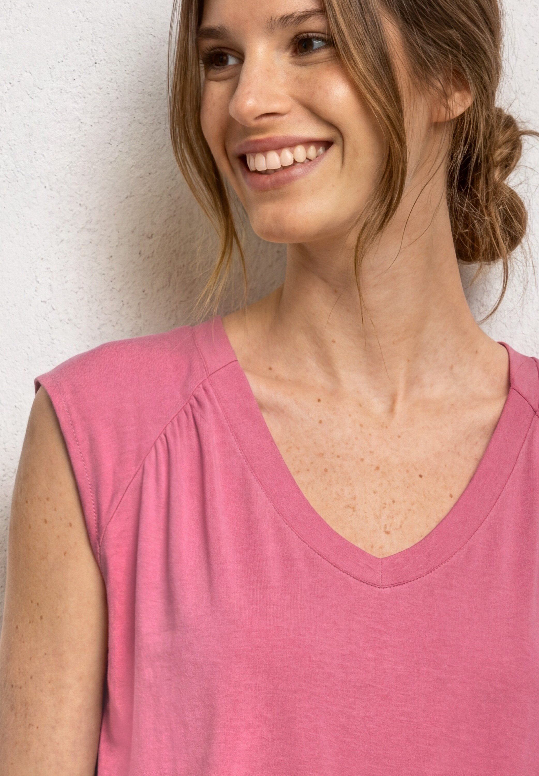 STREET ONE Shirttop Sommershirt mit Elastiksaum – Bild 3 von 5
