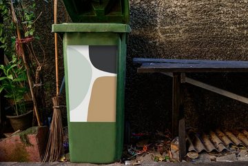 MuchoWow Wandsticker Pastell - Minimalismus - Gestaltung (1 St), Mülleimer-aufkleber, Mülltonne, Sticker, Container, Abfalbehälter