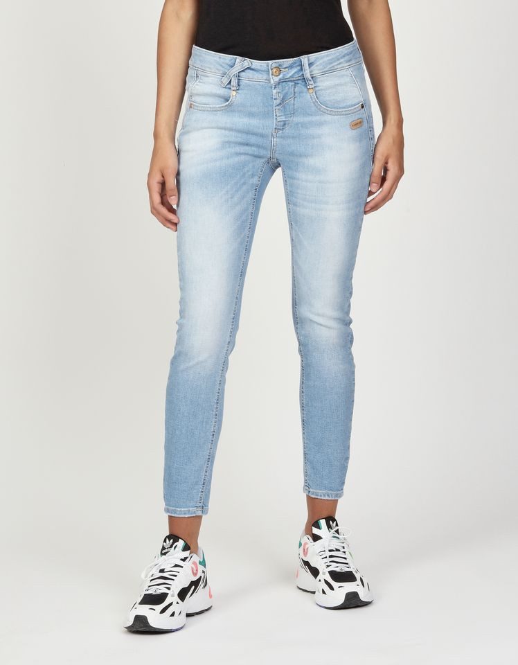 GANG Skinny-fit-Jeans 94NELE X-CROPPED mit gekreuzter günstig online kaufen