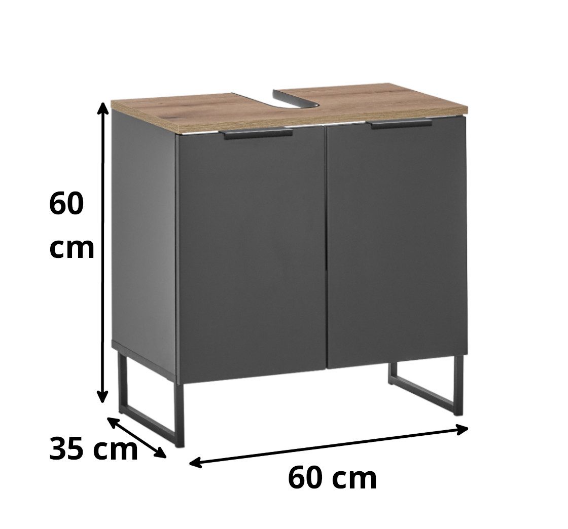 moebel-dich-auf Waschbeckenunterschrank Aspen 60 60 x günstig online kaufen