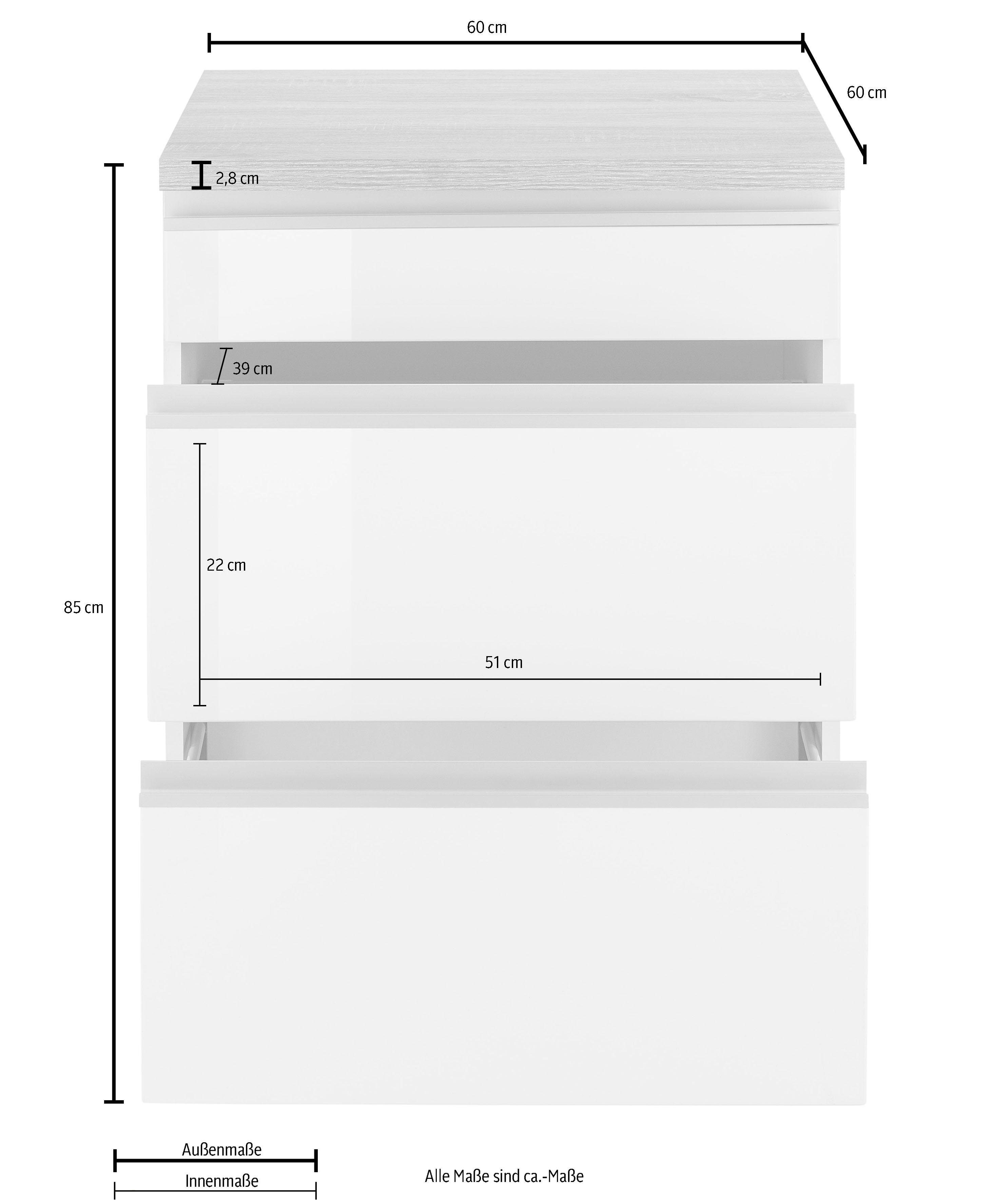 KOCHSTATION Kochfeldumbauschrank KS-Ohio