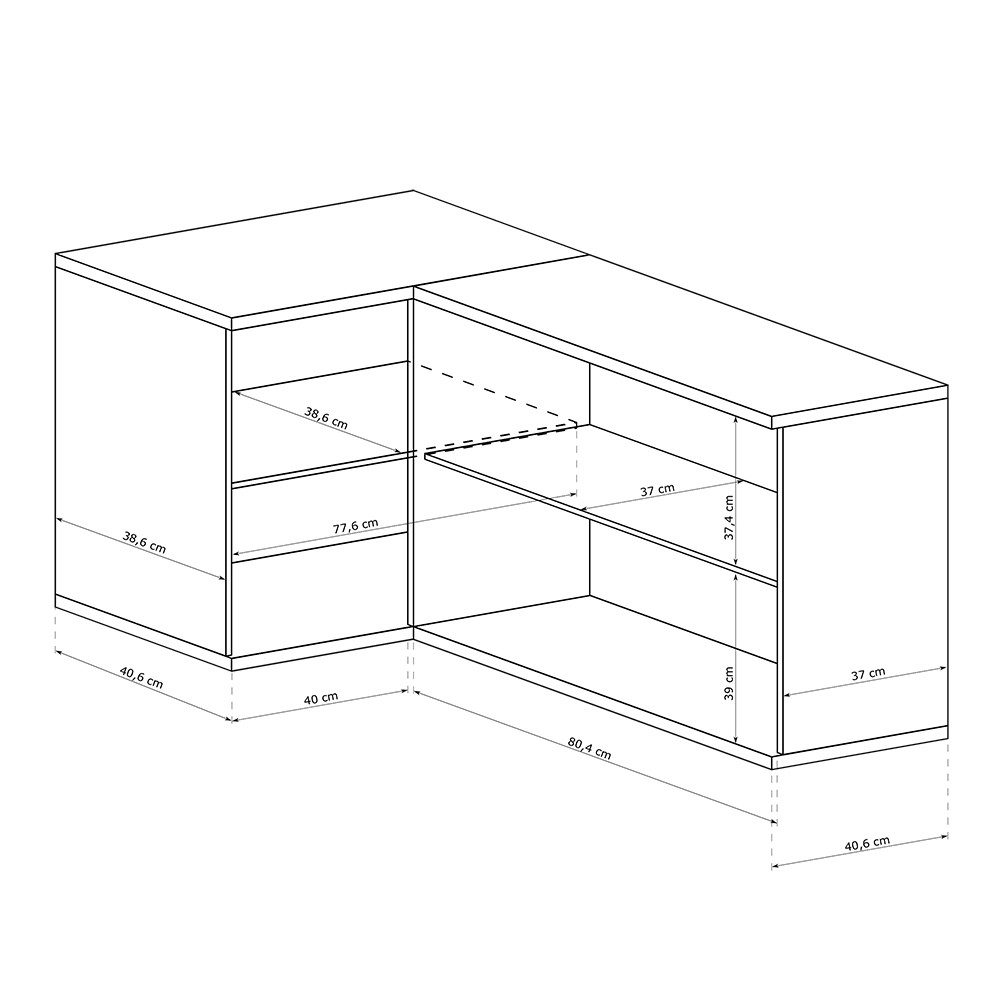 Lomadox Kommode CALLAO-161, Eiche mit schwarz, Kommode, Anrichte mit 3 Türen