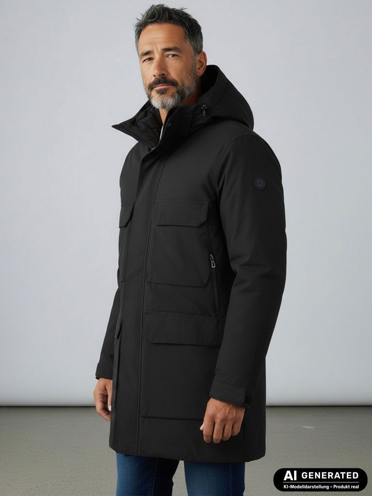 Blue Wave Funktionsjacke Marten Herren Funktionsparka Marten mit Steppfutter - Wasserdichte Jacke