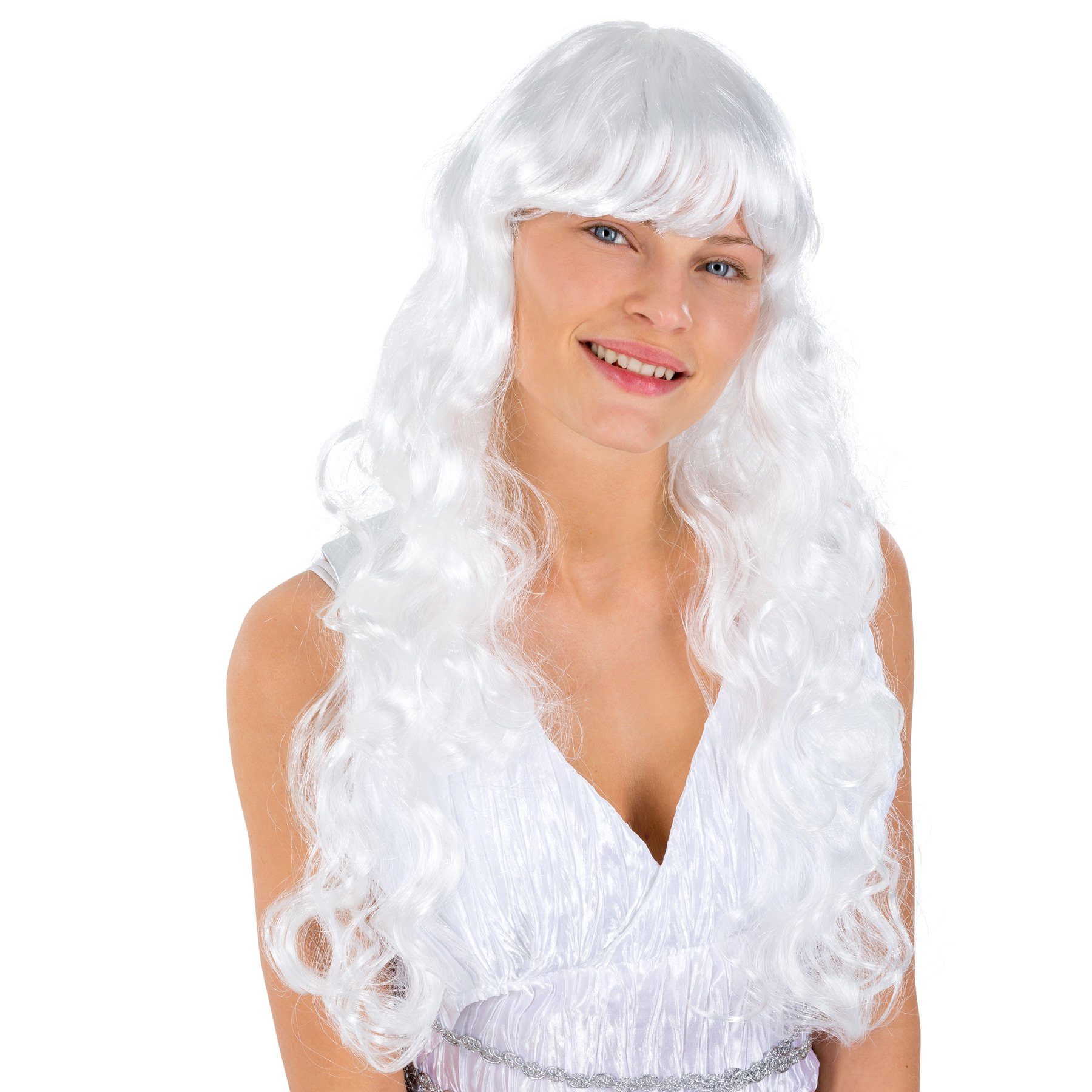 dressforfun Kostüm-Perücke Perücke Engel Weiß
