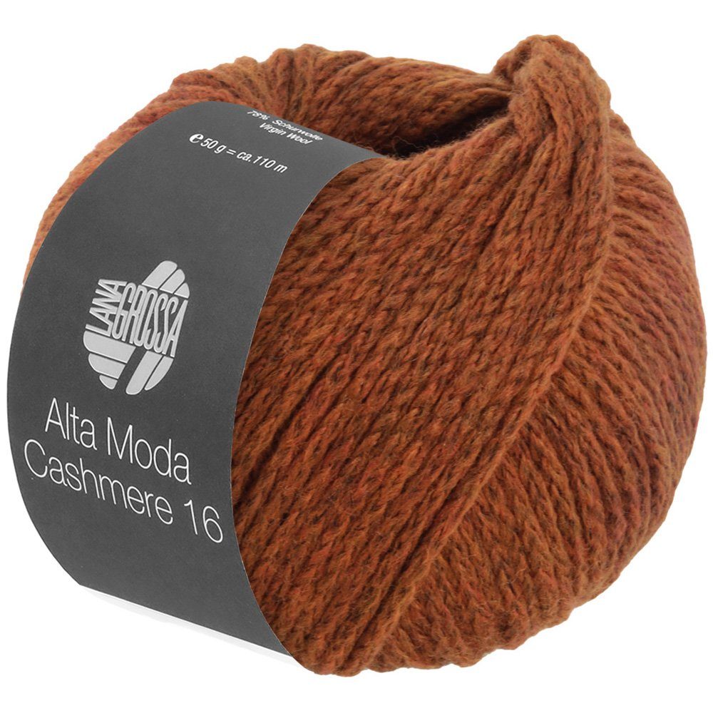LANA GROSSA ALTA MODA CASHMERE 16 Häkelwolle, 110 m (supersoftes Kettengarn aus extrafeiner Merinowolle mit Kaschmir), 50 g