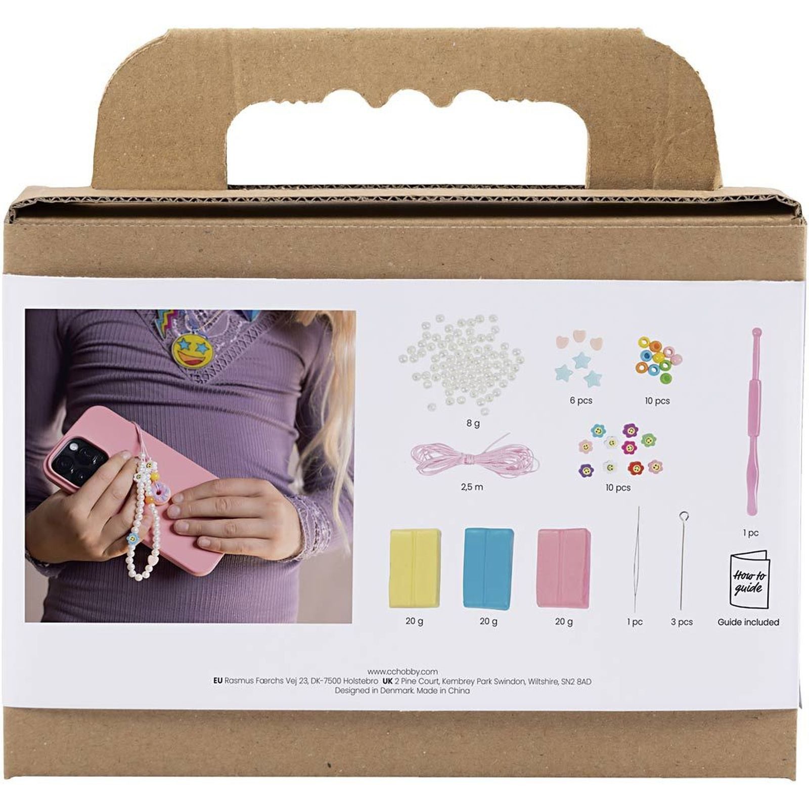 creativ company Kreativset Mini Kreativ Set Modellieren, Handyanhänger