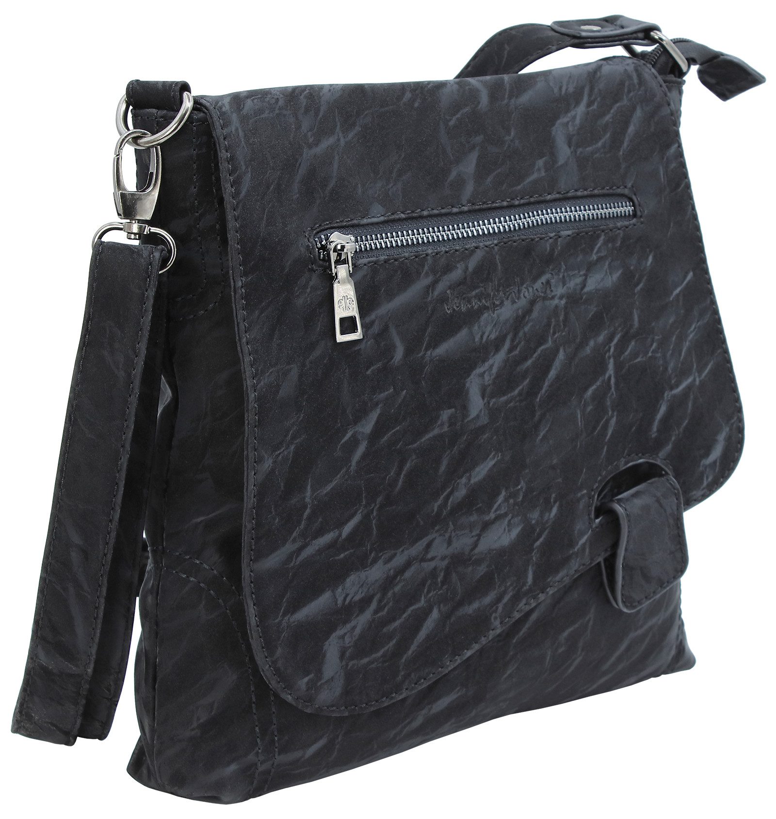 J JONES JENNIFER JONES Schultertasche - Damen Umhängetasche mit Überschlag und Riegel-Magnetverschluss