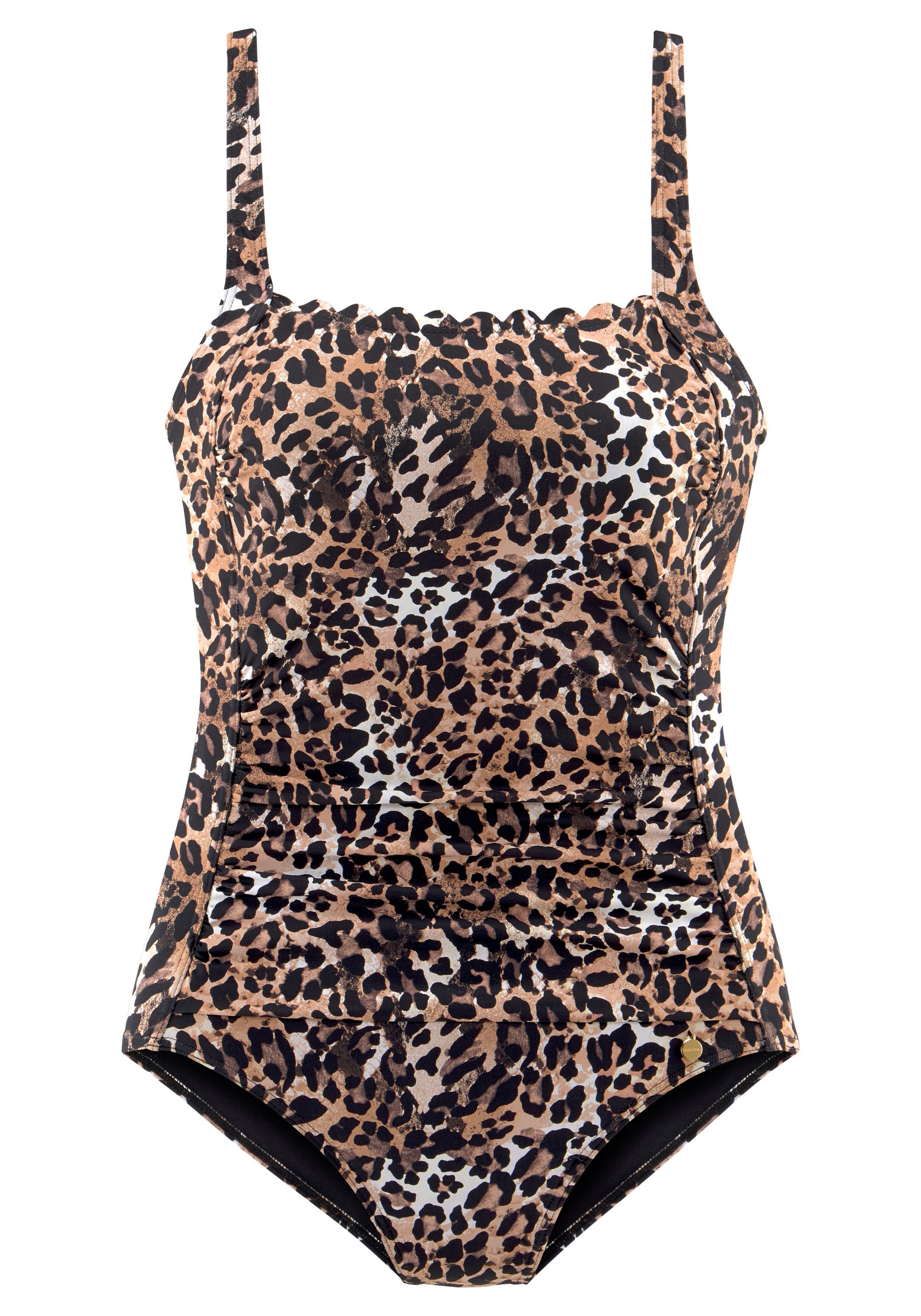 LASCANA Badeanzug Lexa mit Wellenkante und Shaping-Effekt günstig online kaufen