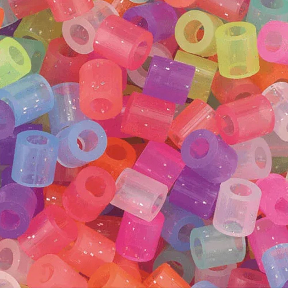 NABBI Bügelperlen Nabbi® Bügelperlen im Eimer, Ø 5mm, 5.000 Stk., Glitter Mix