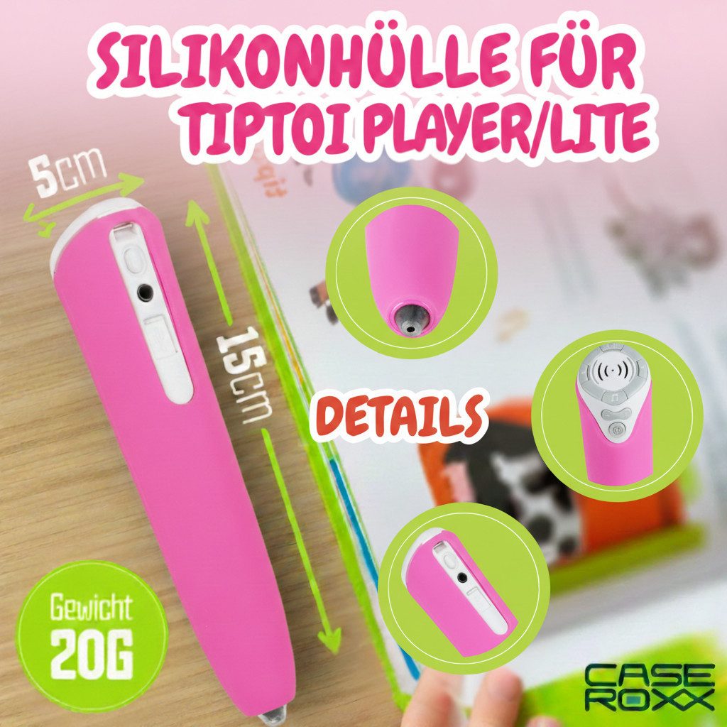 caseroxx Lernspielzeug Silikon-Hülle für Ravensburger TipToi Player (00700) / Lite 153 (1-St) – Bild 5 von 5