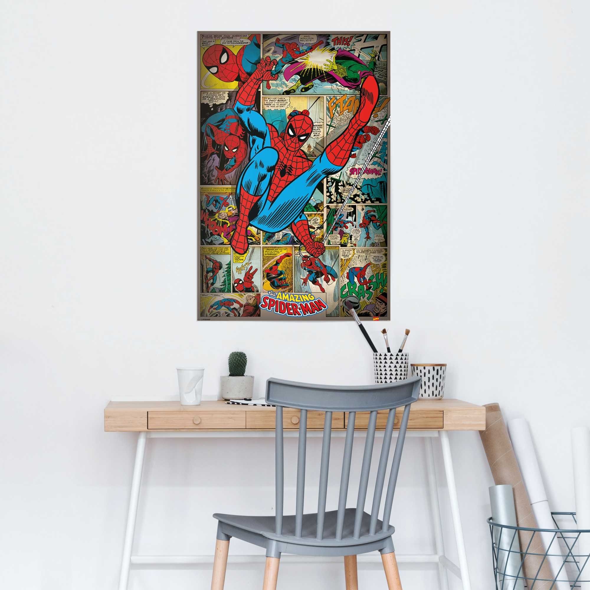 Reinders! Poster Marvel Comics - spider man retro günstig online kaufen