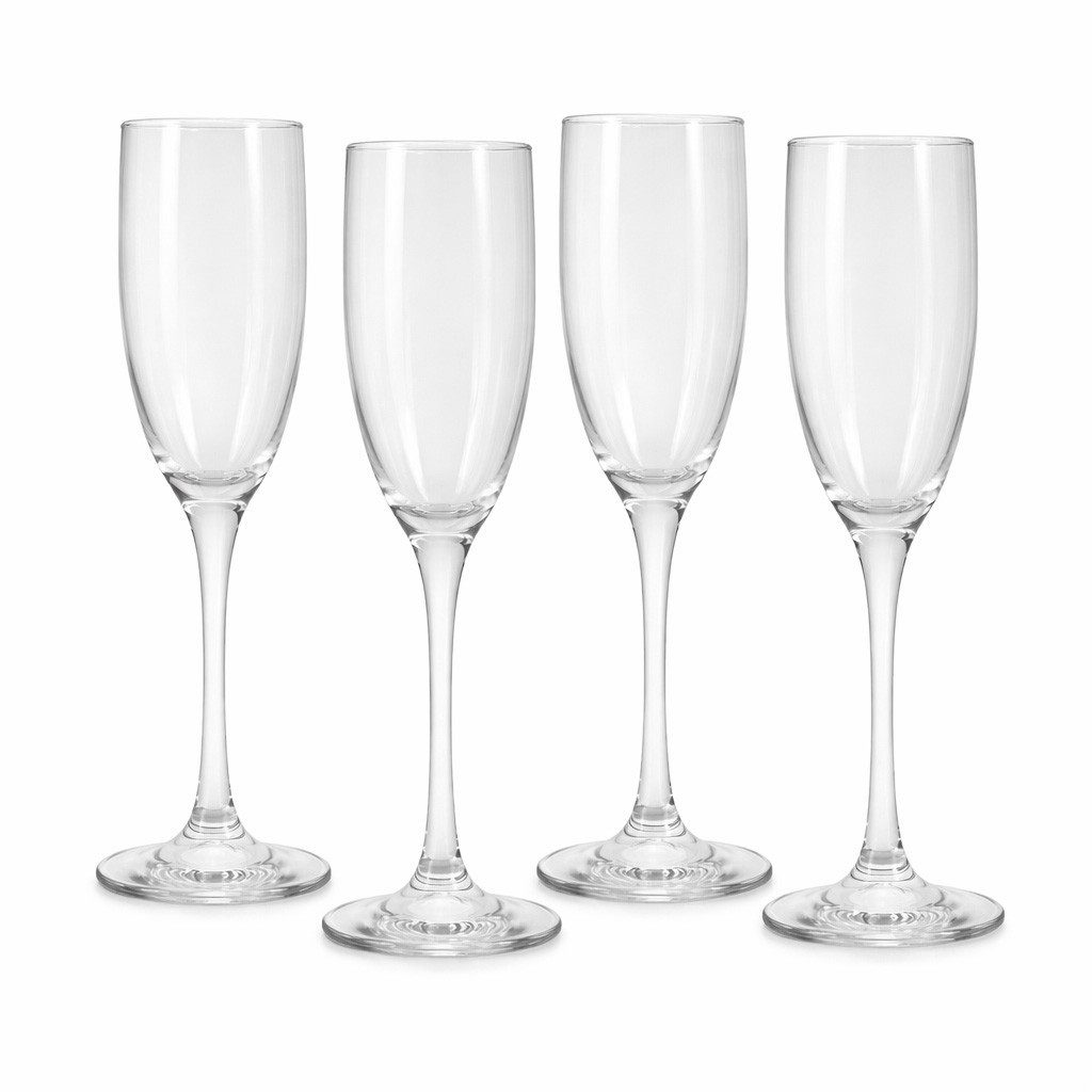 Neuetischkultur Sektglas Sektgläser Vintessa 4er Set 190 ml Glas für Sekt und Prosecco, 4-tlg., Glas