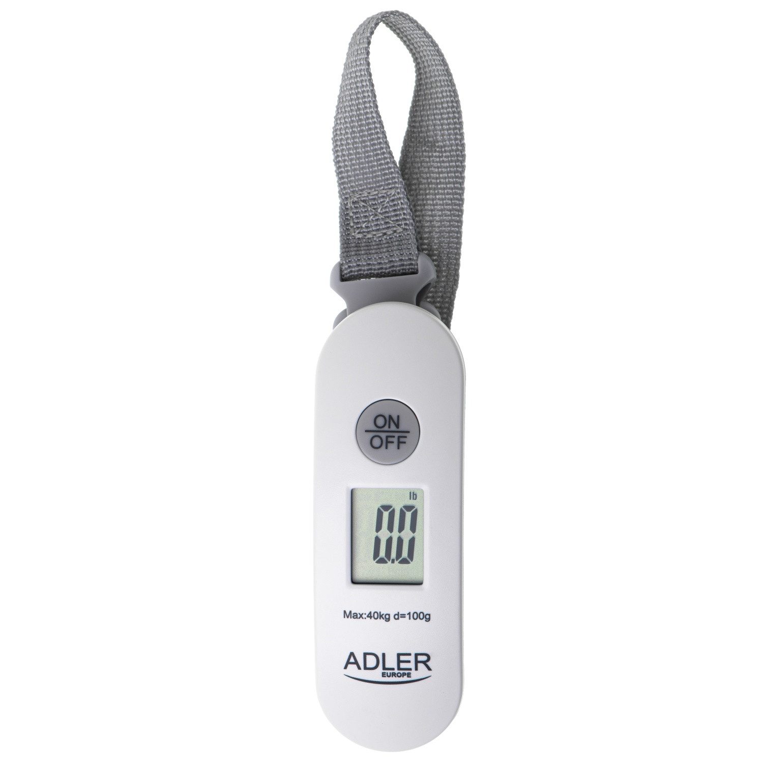 Adler Kofferwaage Reisegepäckwaage 40 kg mit LCD-Display & Tara-Funktion, Tragkraft 40 kg, (1-tlg), bis 40 kg – Bild 2 von 5