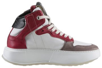 A.S.98 Hilfi Plateausneaker, Schnürschuh, High Top-Sneaker, Chunky Boot mit Kontrastbesätzen