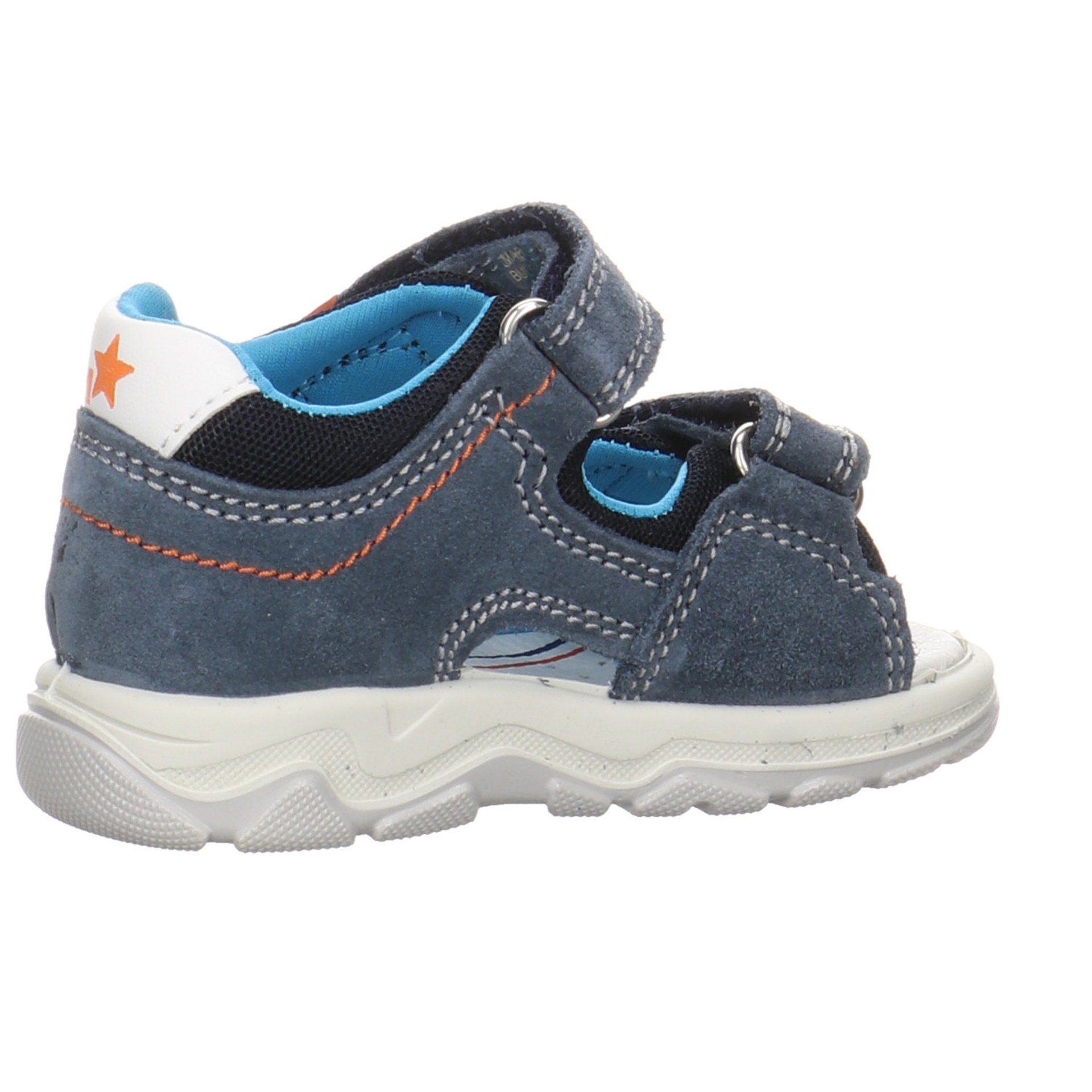 Lurchi Jungen Schuhe Kinderschuhe Leder-/Textilkombination Sandalen Minilette Sandale Gani Azzuro