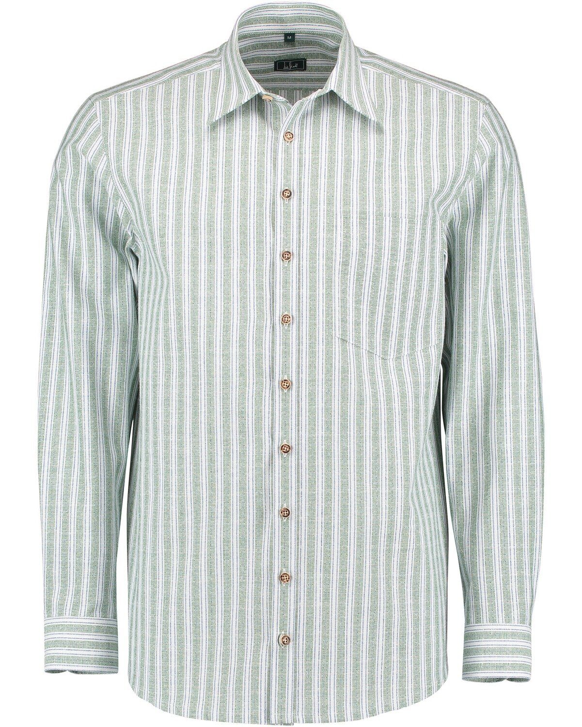 Luis Steindl Trachtenhemd Trachtenhemd mit Grün Streifen