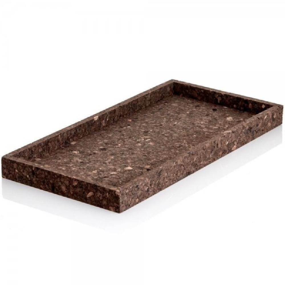 Novoform Tablett Design Dekotablett Rechteckig Smoked Cork (40x20cm)