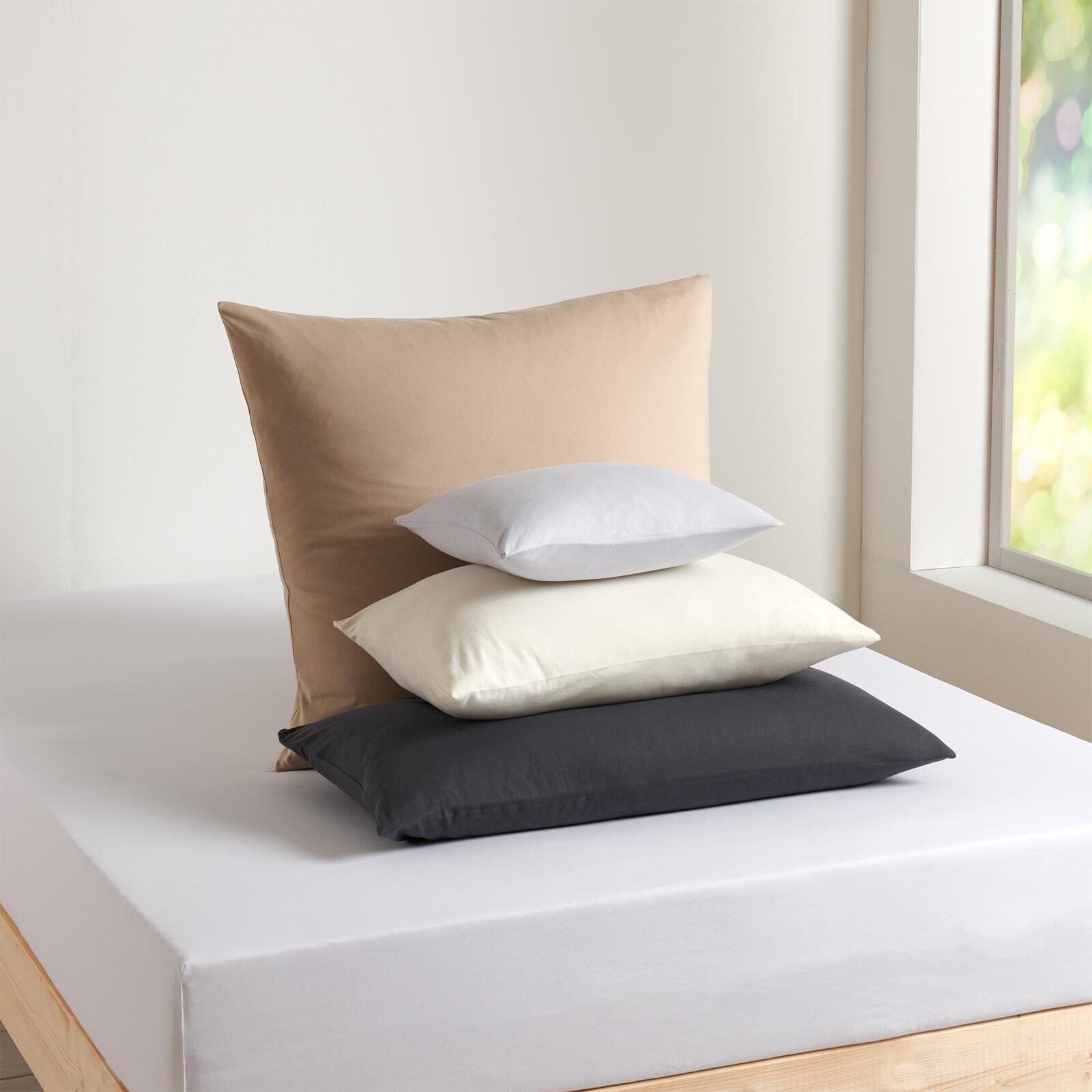 TRAUMSCHLAF Bettwäsche Basic Single Jersey Kissenbezug, Jersey, 1 teilig, bügelfreie Qualität für das ganze Jahr