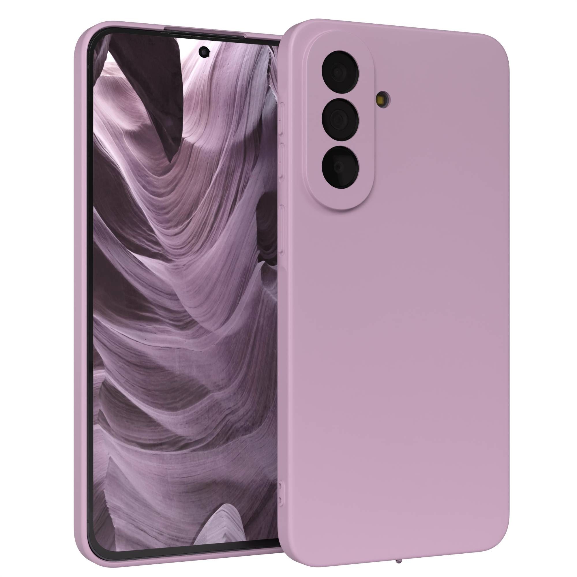 EAZY CASE Handyhülle TPU Hülle für Samsung Galaxy A57 6,7 Zoll, Hülle mit Kameraschutz Handycase Soft Smart Slimcover Lila / Flieder