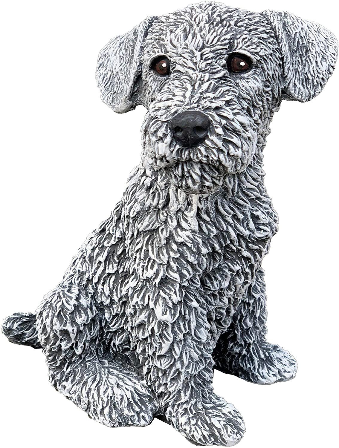 Stone and Hund Style Terrier Gartenfigur Steinfigur