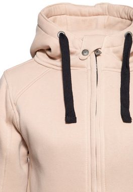 QueenKerosin Sweatjacke mit angerauter Innenseite