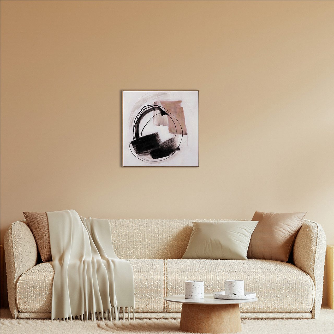 ArtUniverse Gemälde Leinwandbild Nature Circles 70 x 70 cm, Abstrakt