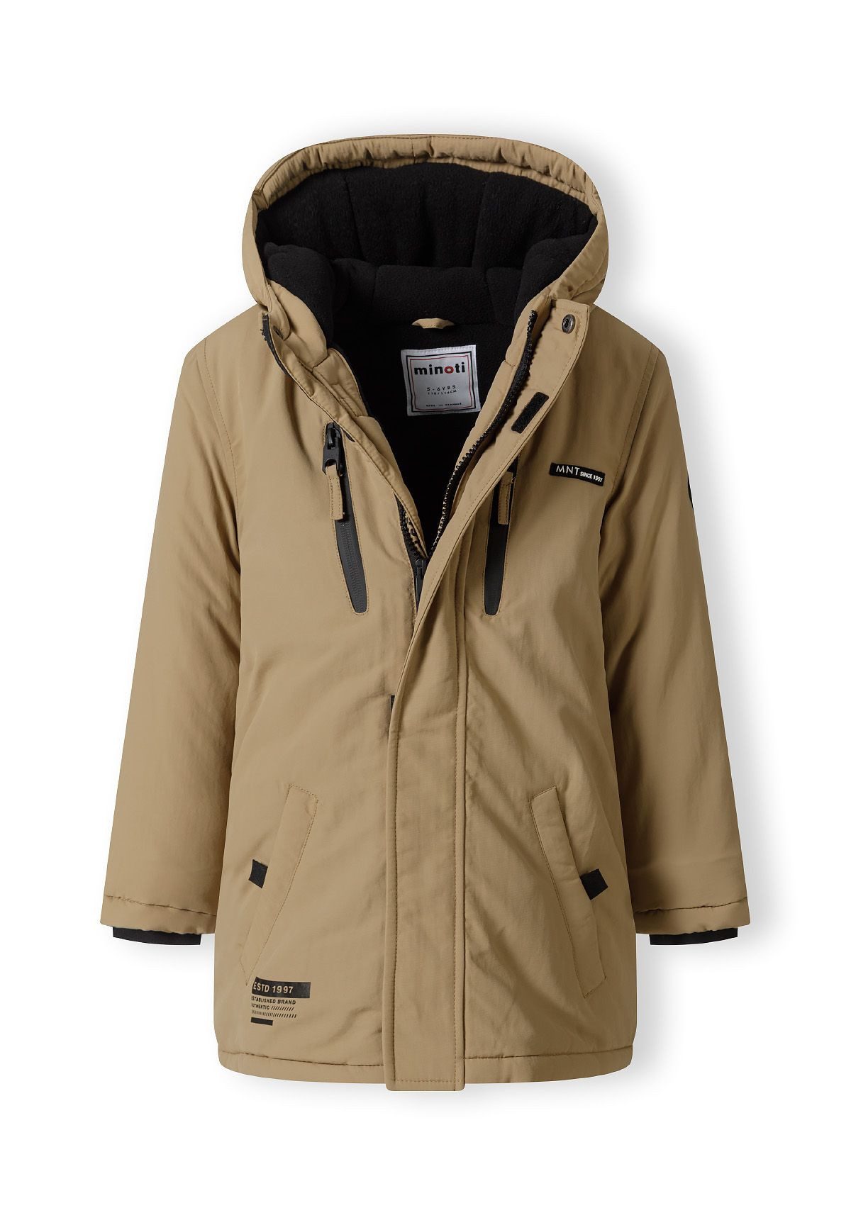 MINOTI Parka Gefütterte Jacke mit Teddyfütter (9m-8y)