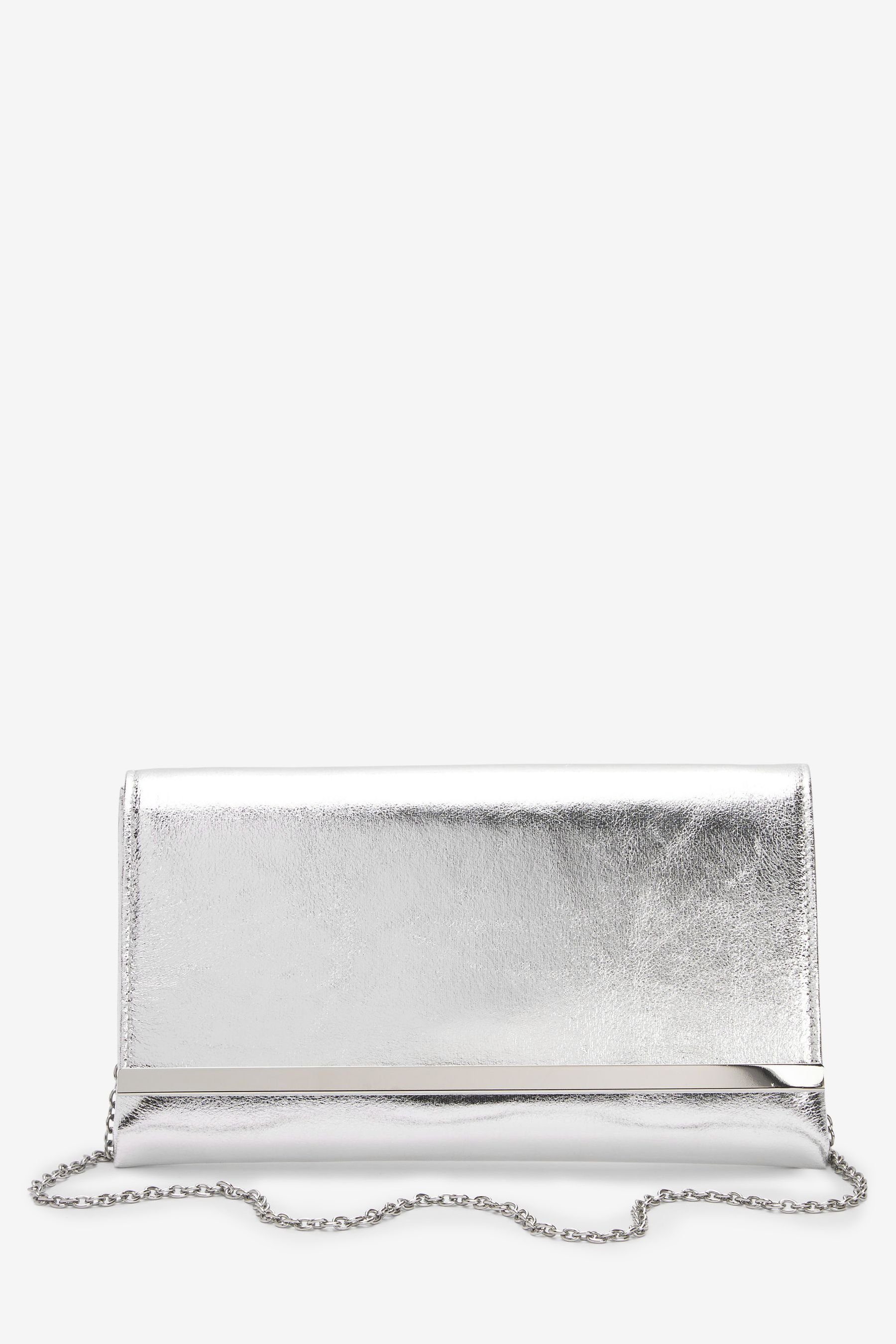abnehmbarer Silver (1-tlg) Umhängekette mit Clutch-Tasche Next Clutch