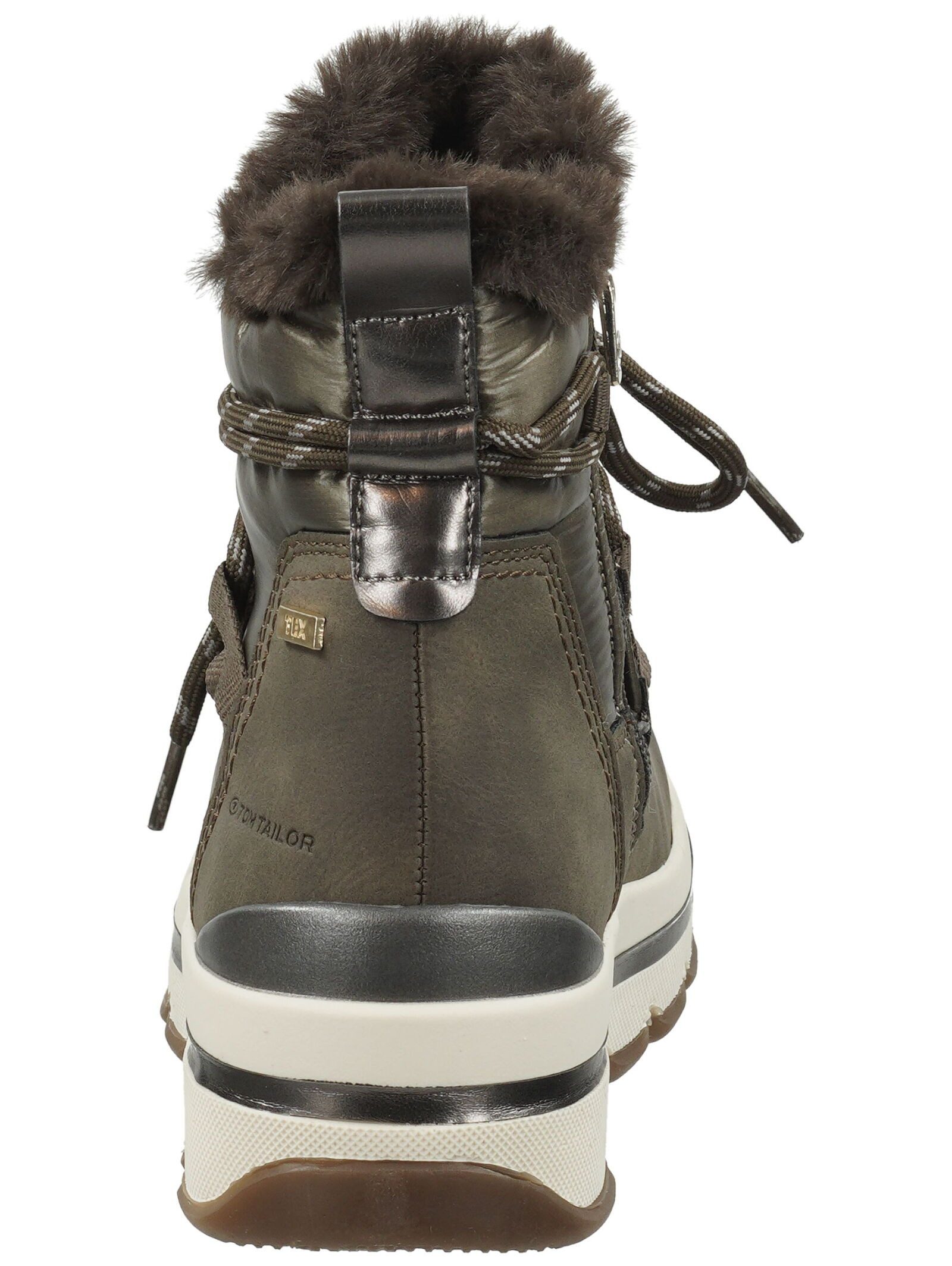 TOM TAILOR Stiefelette Lederimitat/Textil . Schnürstiefelette