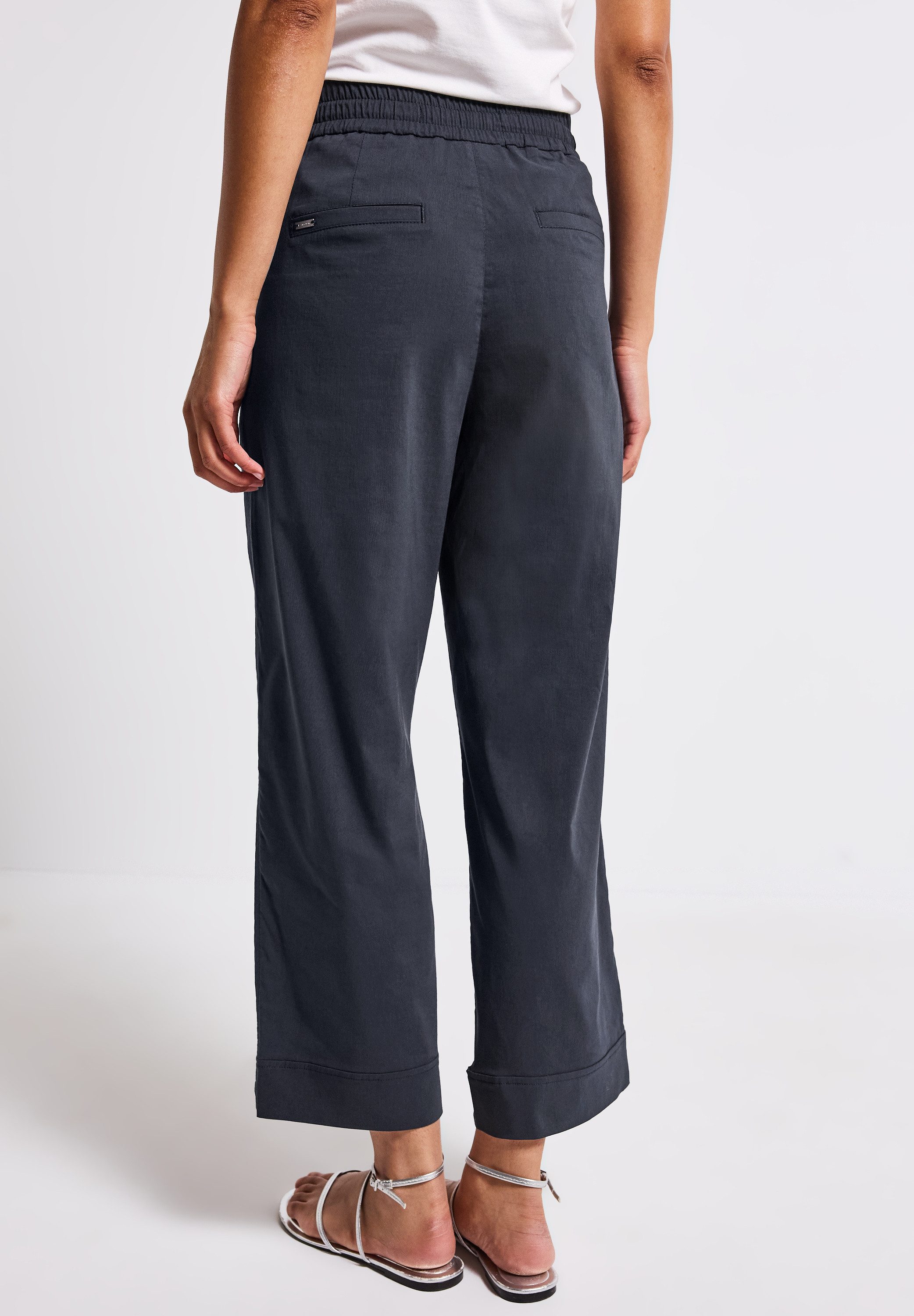 STREET ONE Stoffhose Sommerhose mit Turn-Up günstig online kaufen