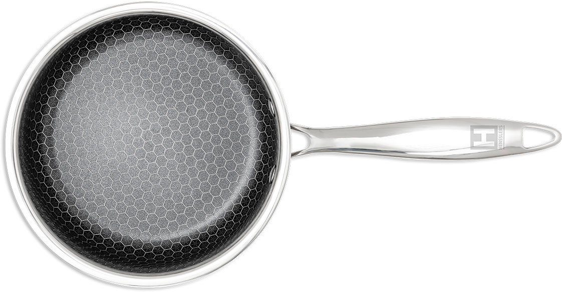 HENSSLERS Kasserolle, Edelstahl (1-tlg), Ø 18 cm, 2,2 Liter, 3-Schicht Material mit Wabenstruktur, Induktion