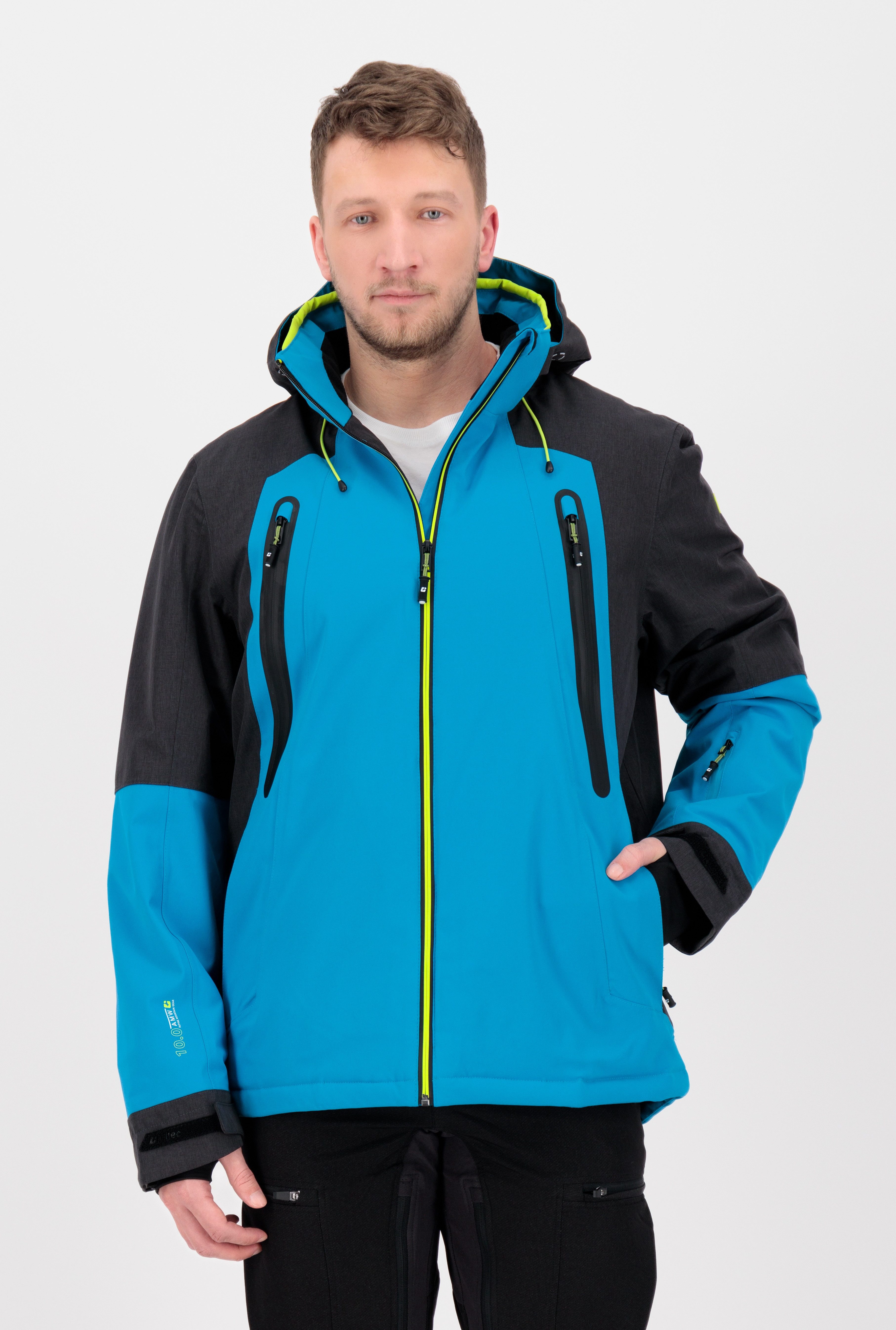 Killtec Funktionsjacke KSW 116 MN SKI JCKT mit abzippbarer Kapuze und Schneefang