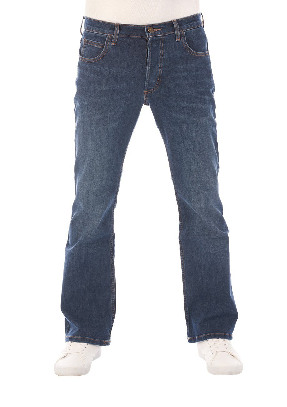 Lee® Bootcut-Jeans Herren Jeanshose Denver Boot Cut Denim Hose mit Stretch Dark Westwater (LSS1SJNZ3)