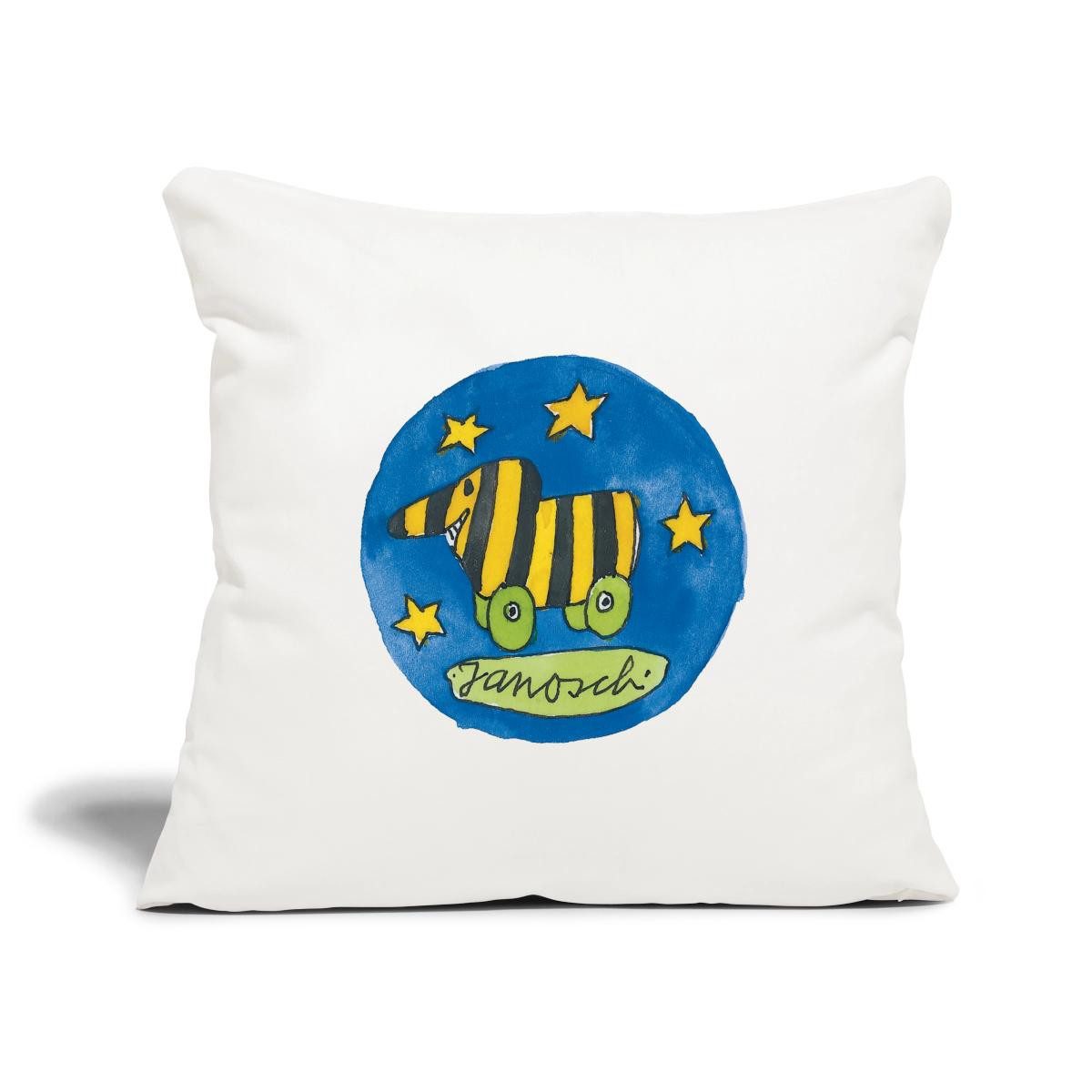 Spreadshirt Kissenbezug Janosch Tigerente Logo Sterne Kissenbezug 45x45 cm