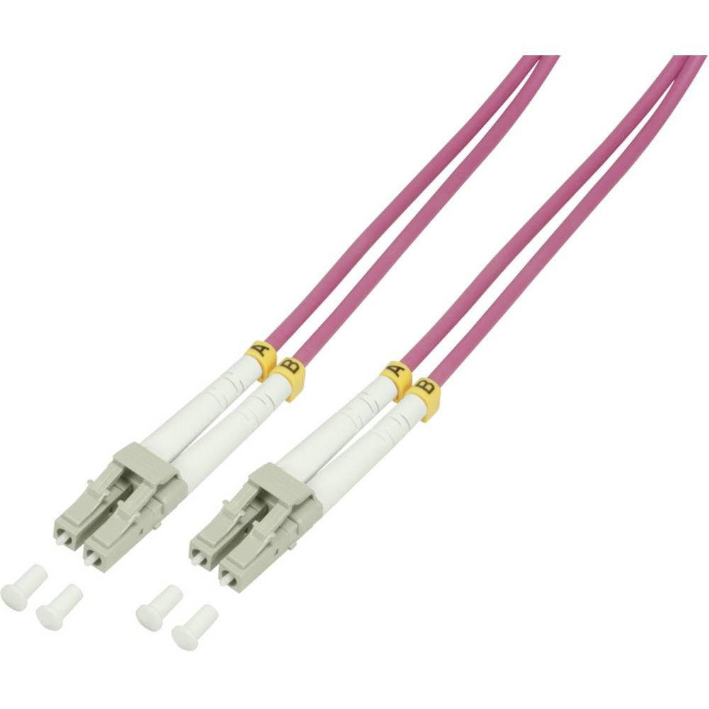 LogiLink Glasfaser Patchkabel OM4 50/125µ LC-LC, 10m FP4LC10 Glasfaserkabel