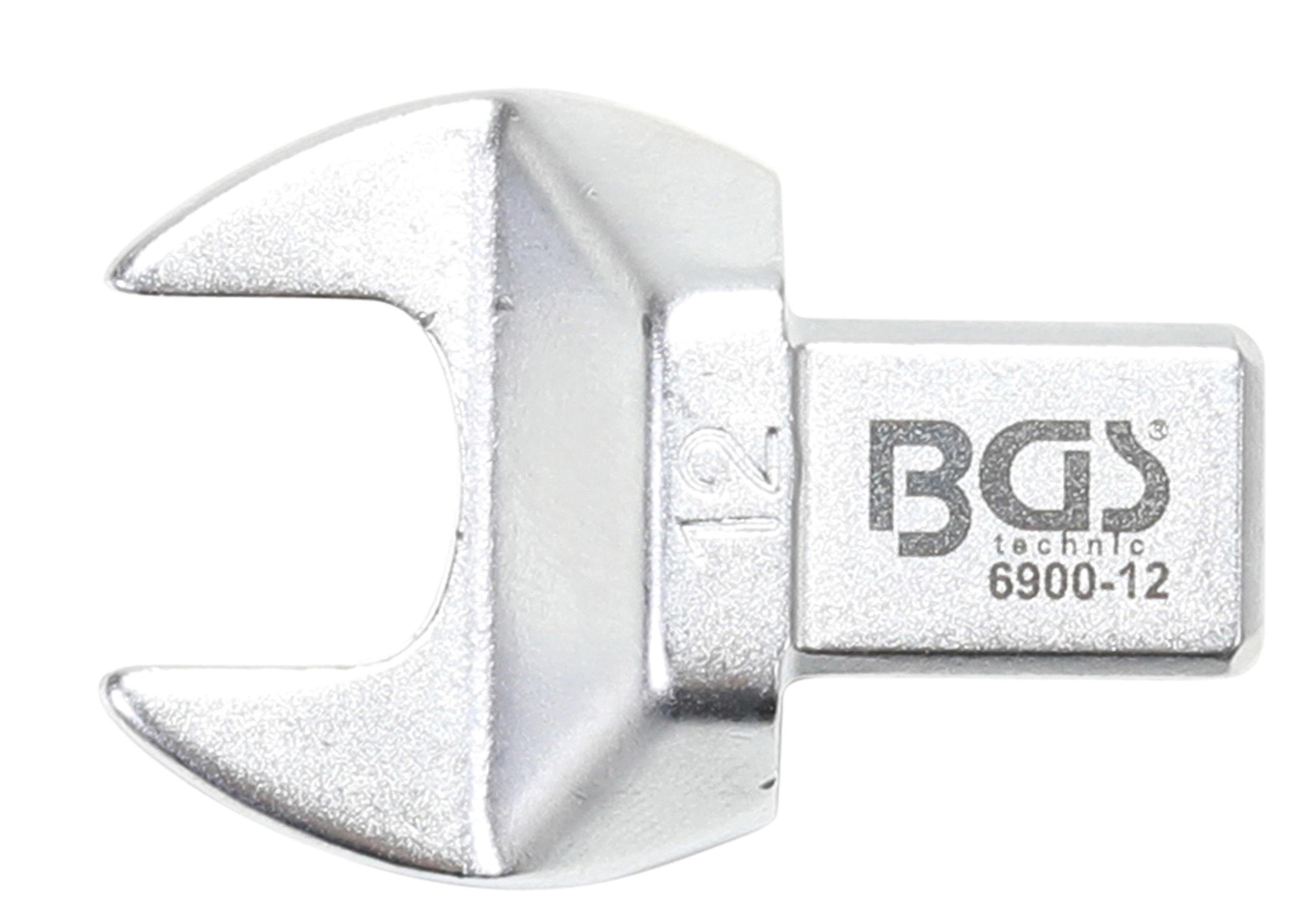 BGS technic Maulschlüssel Einsteck-Maulschlüssel, 12 mm, Aufnahme 9 x 12 mm