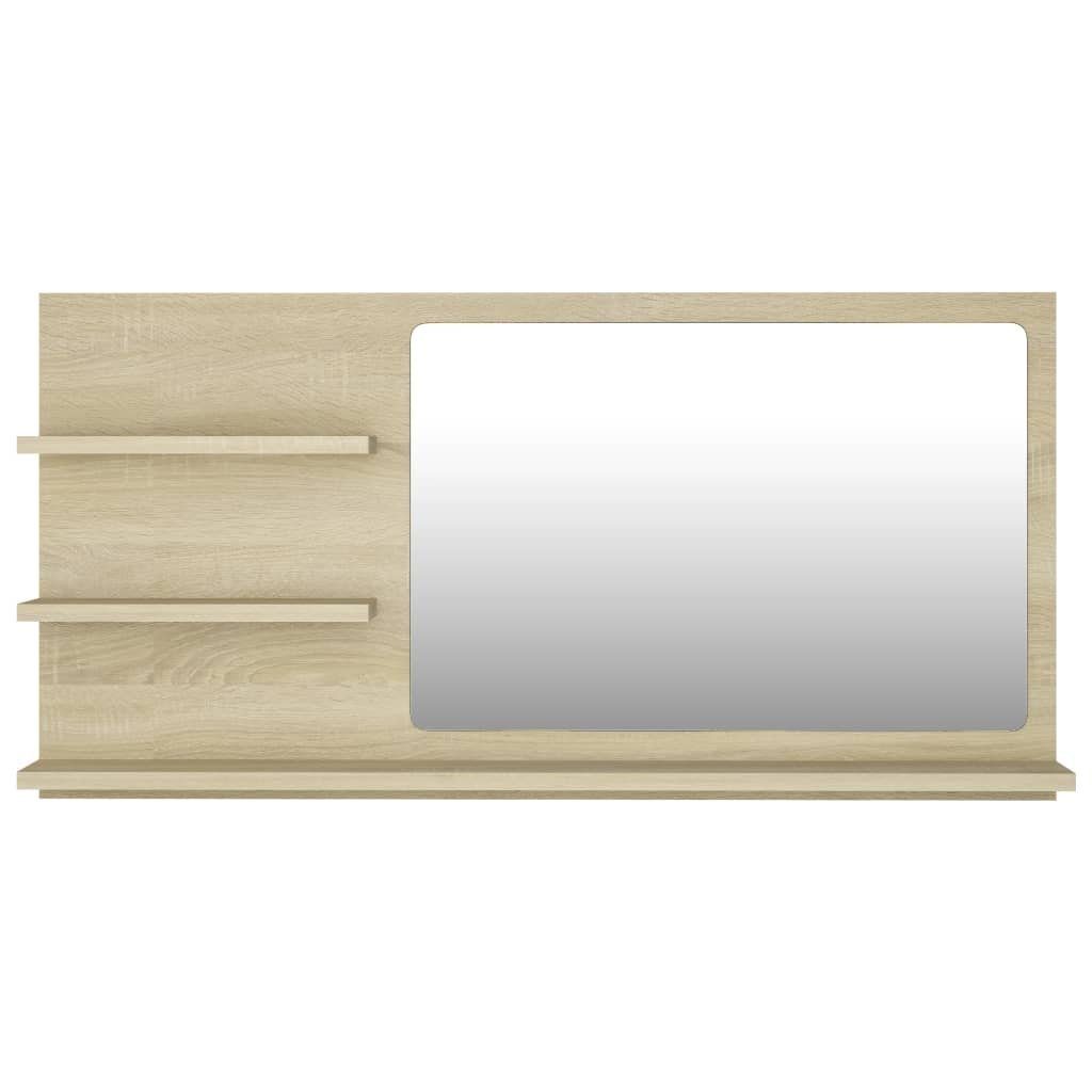 (1-St) Badezimmerspiegelschrank Holzwerkstoff vidaXL cm Badspiegel 90x10,5x45 Sonoma Eiche Sonoma-Eiche