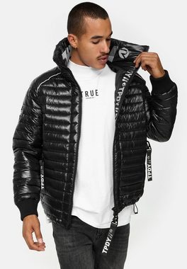 trueprodigy Steppjacke Corey Pufferjacket Stehkragen Rippbund Glanz Look