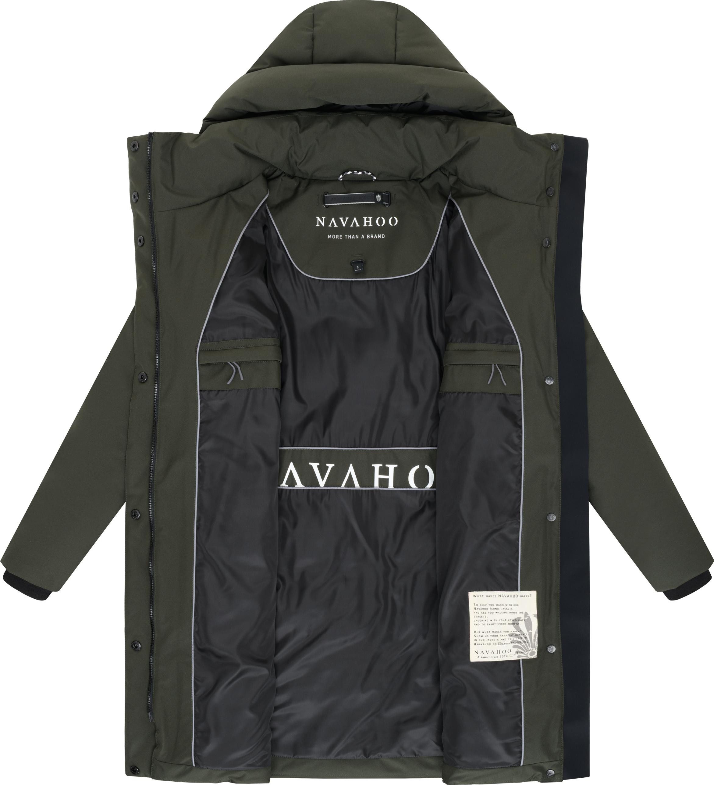 Navahoo Wintermantel Gipfelspass XIV Warmer Winterparka mit Taillengürtel – Bild 5 von 5