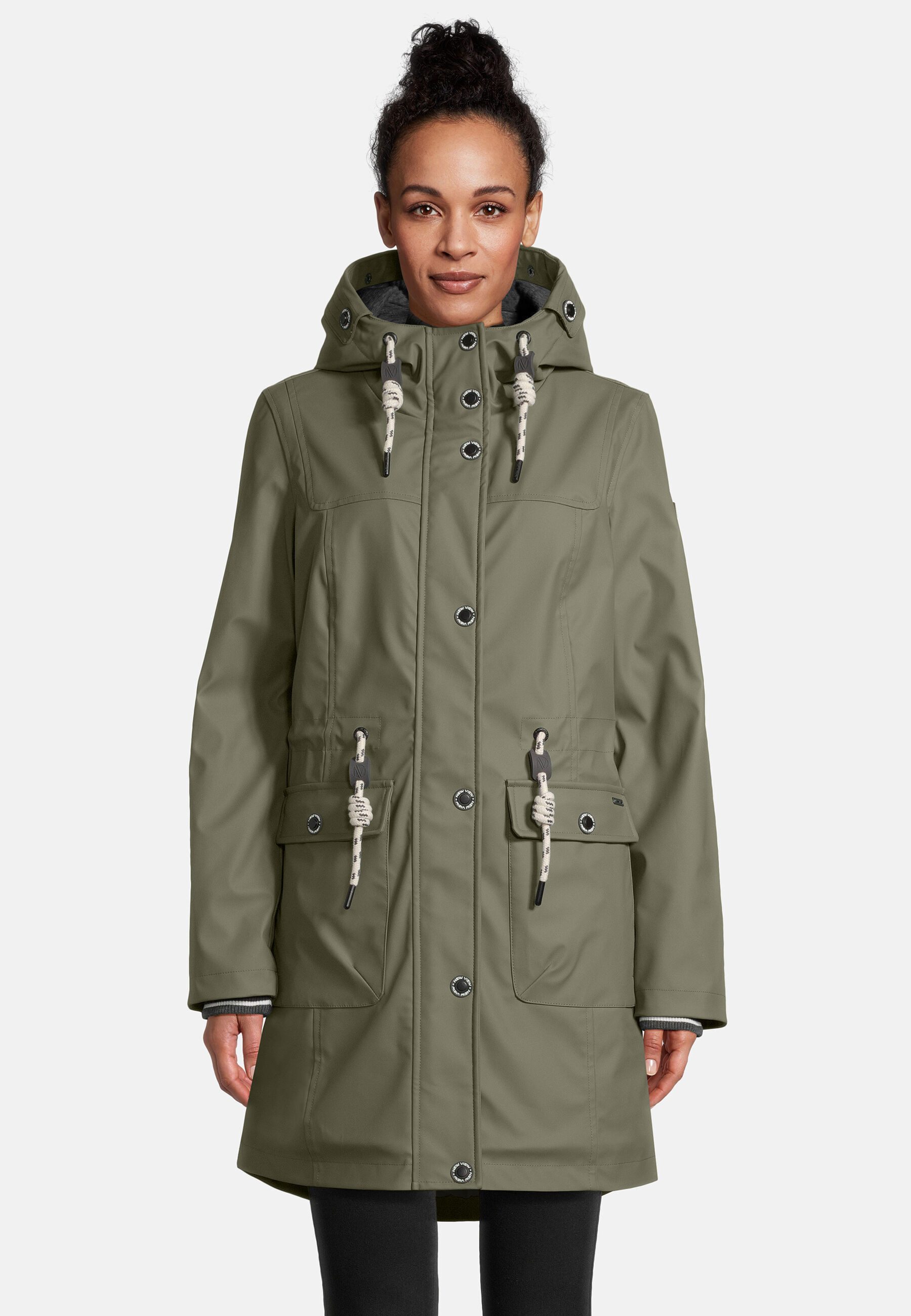 New View Regenjacke Lillie mit weitenregulierbarer Kapuze günstig online kaufen