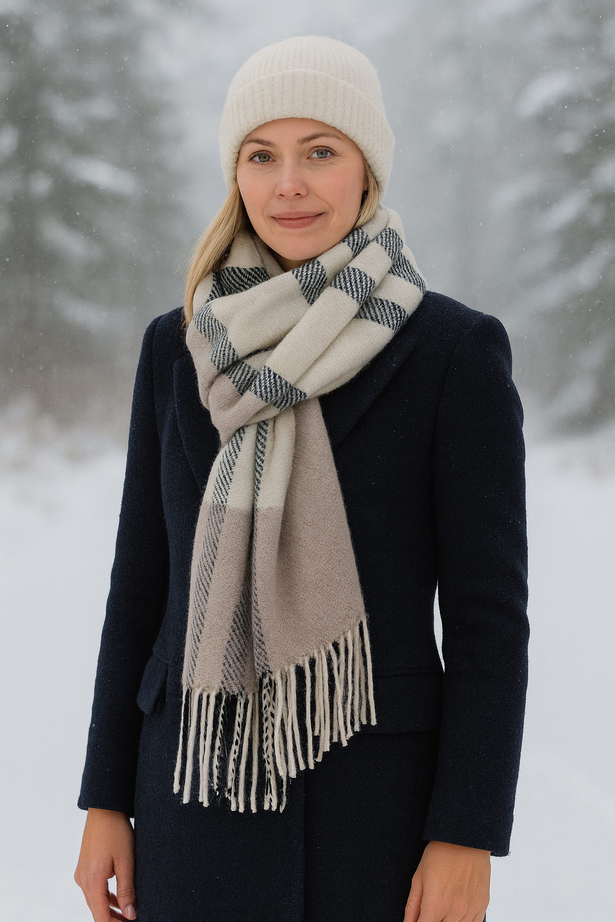 COLLEZIONE ALESSANDRO Modeschal SuperSofty, (1-St), mit Karomuster, elegant günstig online kaufen