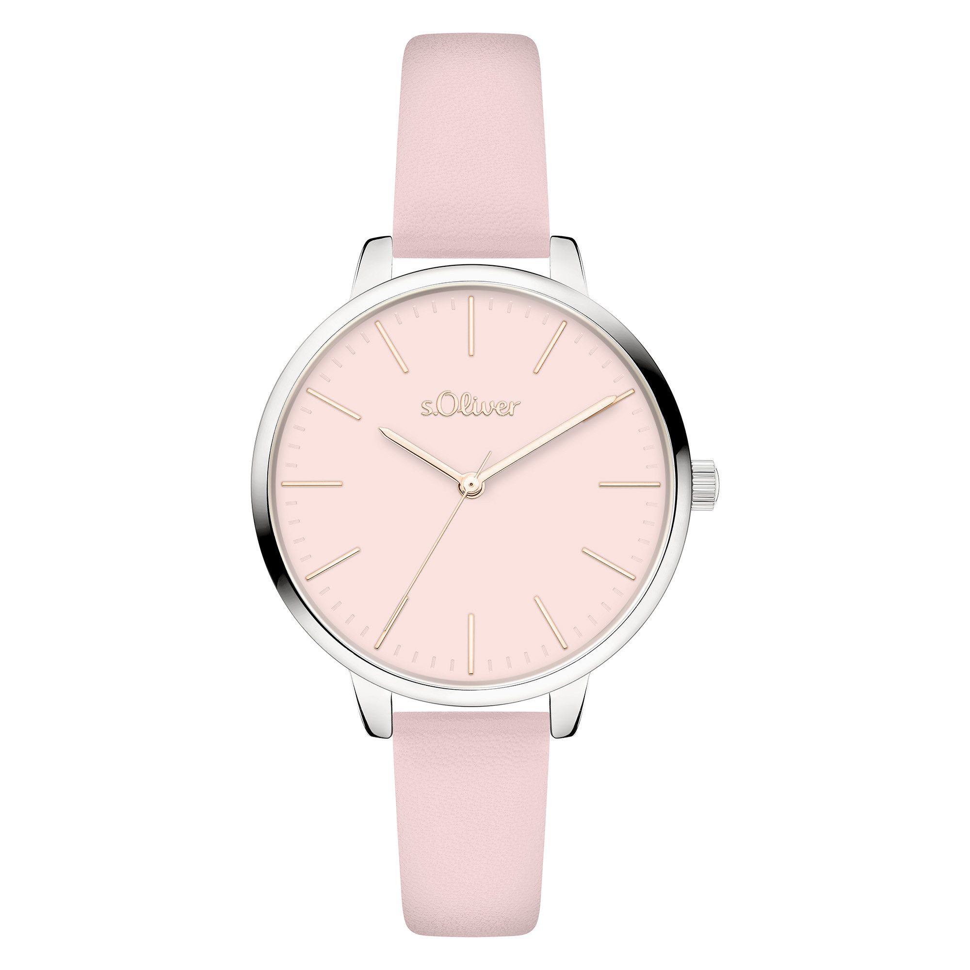 s.Oliver Quarzuhr Kunstleder