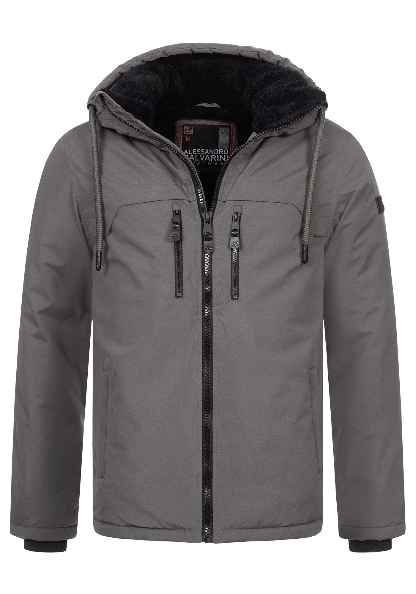 Alessandro Salvarini Winterjacke ASMori mit warmem Teddyfell – Bild 5 von 5