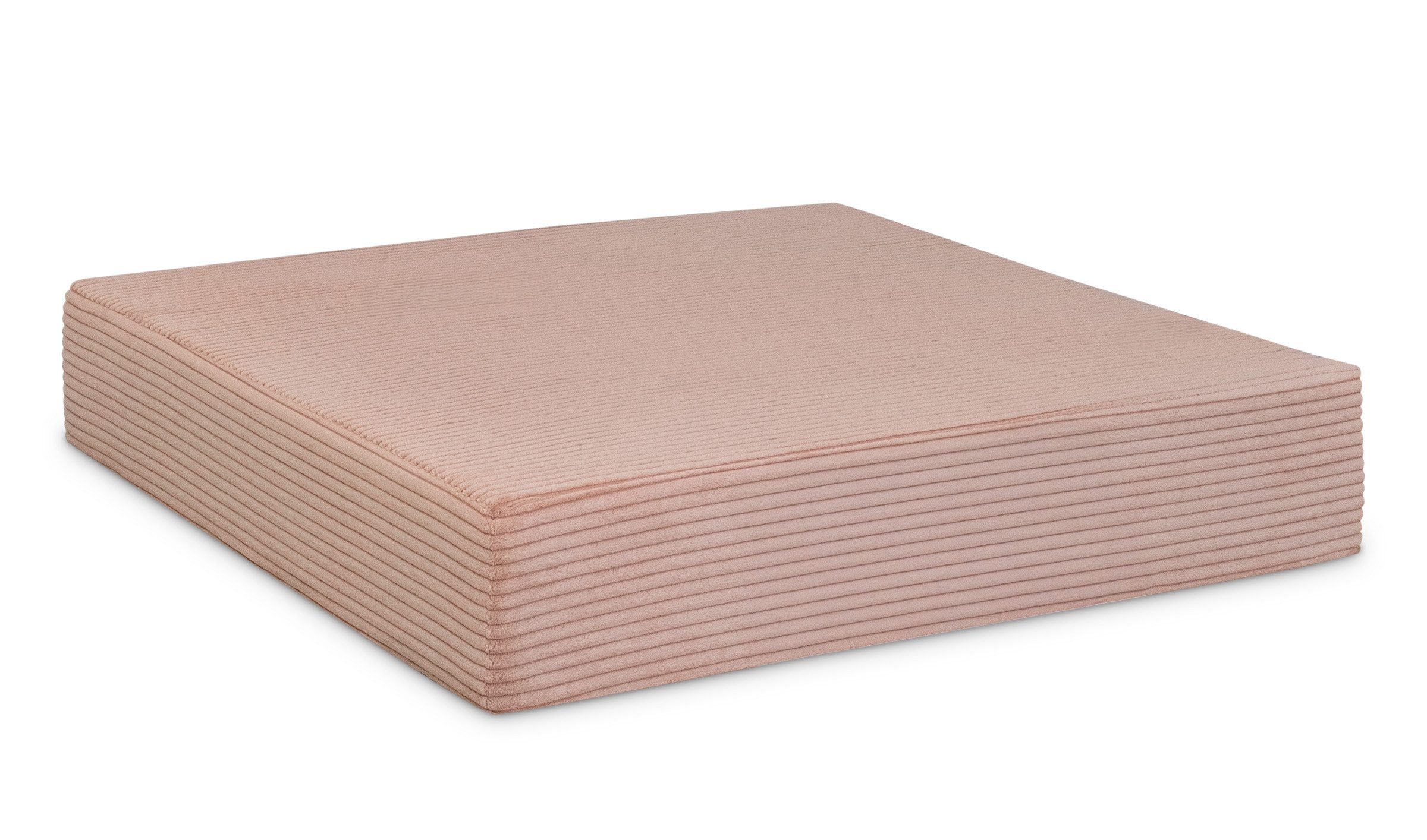 Ehrenkind Weichbodenmatte Hüpfpolster Sprungpolster 80× 80 × 15 cm (Kinder, Ab ca. 18 Monaten, Bis 40kg, Made in Germany), Rosé