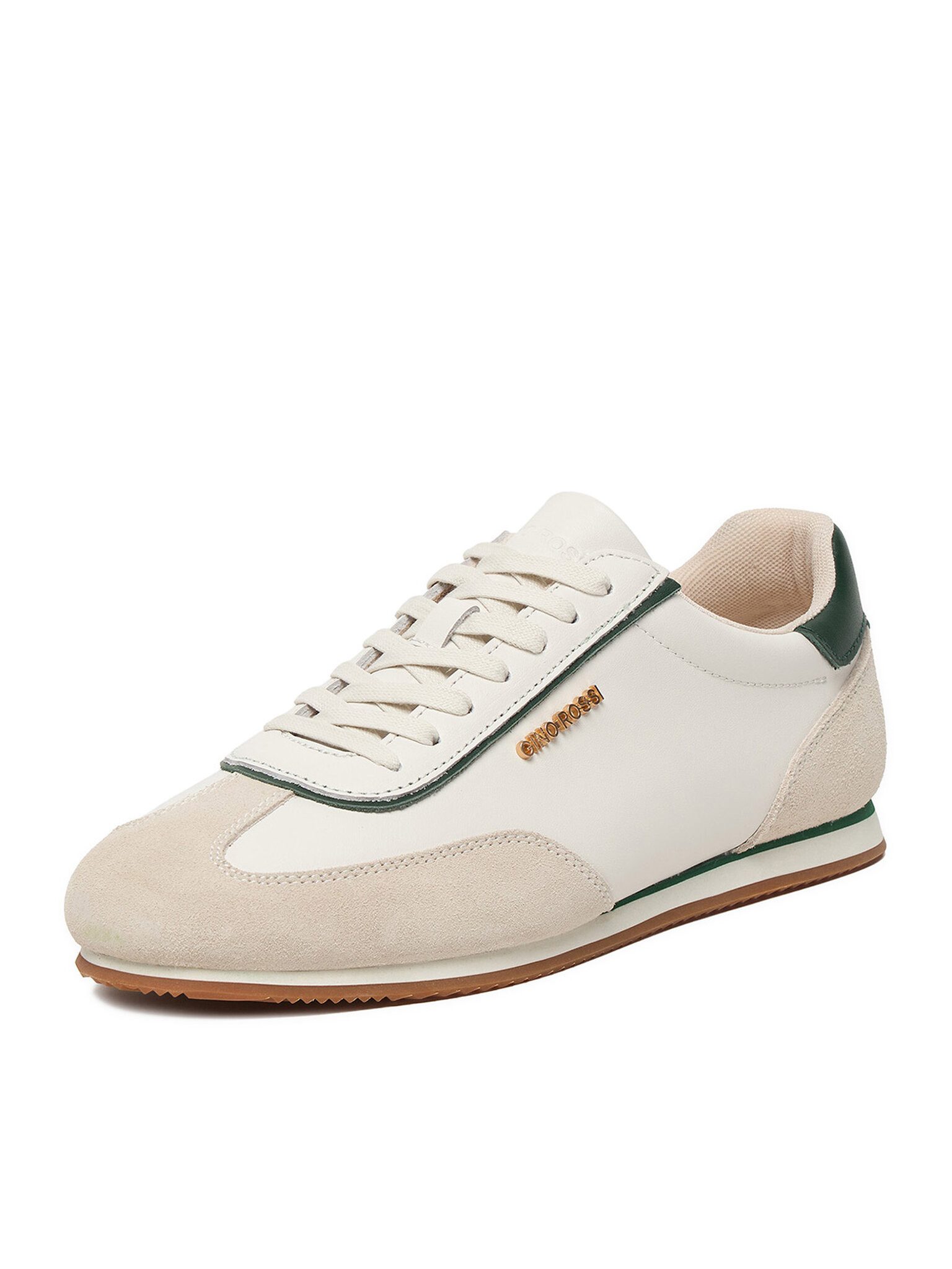 GINO ROSSI Gino Rossi Herren-Sneakers Écru Gino Rossi-EO-ALFREDO-01 126 Uhr Weiß Sneaker