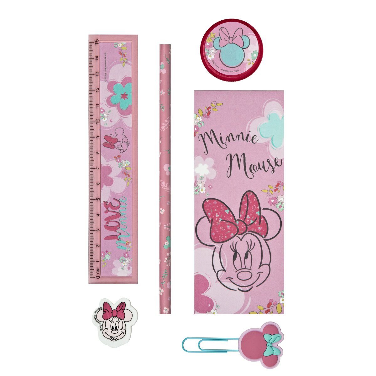 Disney Kreativset Disney Minnie Mouse Gefüllter Stifthalter 7-teiliges Set