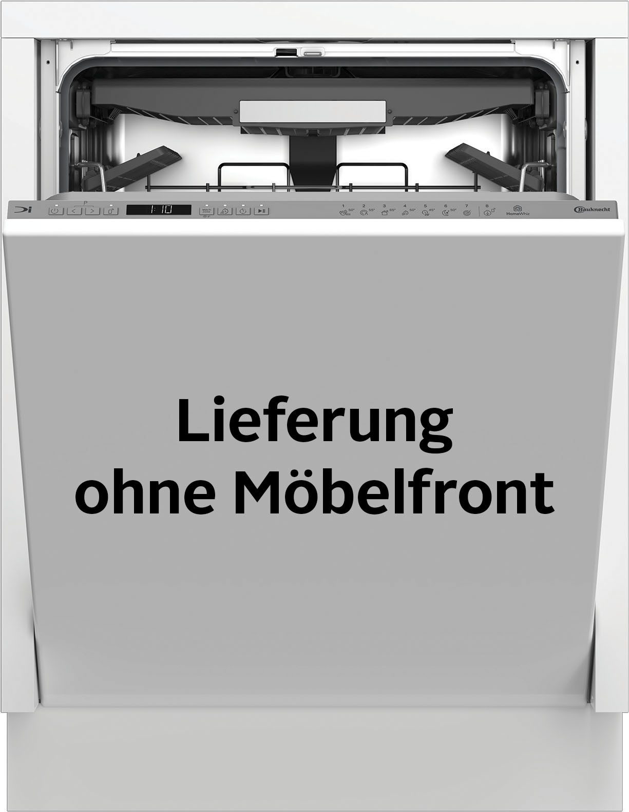 BAUKNECHT vollintegrierbarer Geschirrspüler OBIC Ecosilent2 8650, 8,9 l, 14 Maßgedecke, ActiveDry – automatische Türöffnung, 2+2 …
