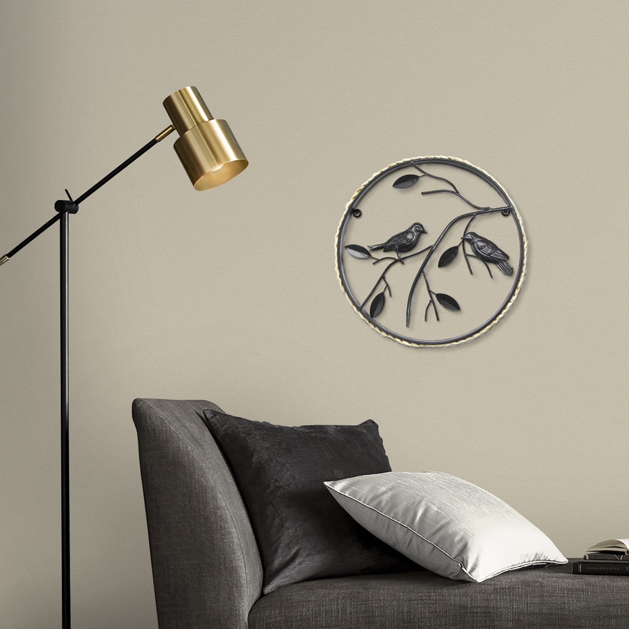 Art for the home Wandbild Vogel, (1 St), Luxus Metal Art Wanddeko